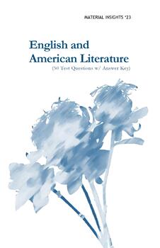 Preview of 50 Test Questions w/ Answer Key in English and American Literature (Part I)