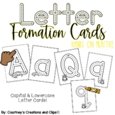 Letter Formation Practice Cards - Preschool or Kindergarten