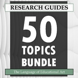 50 Topics Student Choice Research Projects BUNDLE — Activi
