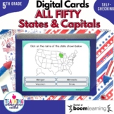 50 U.S. States and Capitals Digital Cards