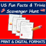 50 US FUN FACTS & TRIVIA SCAVENGER HUNT | WebQuest