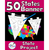 50 U.S. States Banner - A Creative States Report or Classr