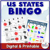 50 US States Bingo | Social Studies Skills