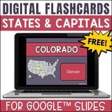 50 US States & Capitals Digital Flashcards Activity | FREE