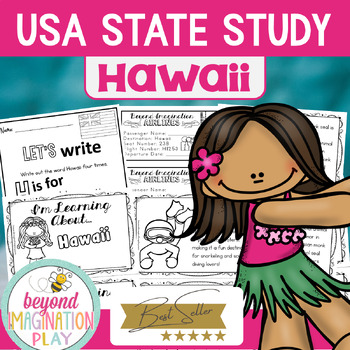 Preview of 50 States Project | Hawaii Facts Activities Worksheets Reading Comprehension