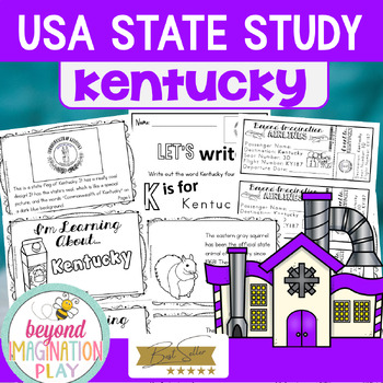 Preview of 50 States Project | Kentucky Facts Activities Worksheets Reading Comprehension