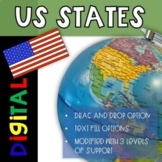 50 US States Maps Google Slides DIGITAL