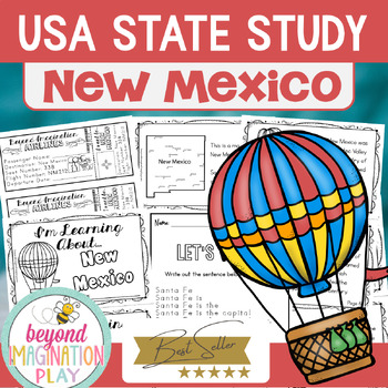 Preview of 50 States Project | New Mexico Facts Activities Worksheets Reading Comprehension