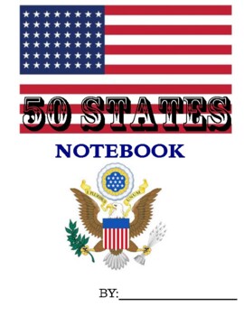 Preview of 50 US States Notebook Journal