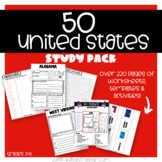 50 United States Study Pack - Geography, Mapping, History 