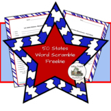 50 United States Word Scramble Freebie Remote Distance Learning