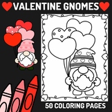 50 Valentine Gnome Character Coloring Pages