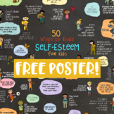 50 WAYS TO BUILD SELF-ESTEEM FREE POSTER! Classroom & Coun