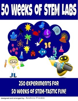 Preview of 50 Weeks of STEM Labs - 250 STEM Project Ideas in 1 book for 50 weeks