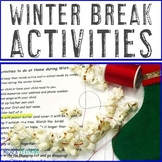 Winter Break Packet to do at Home | Christmas Break Packet