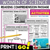 50% Women of Science Women's History Month Reading Passage