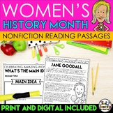 Women's History Month Nonfiction Biography Reading Compreh