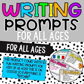 50 Writer's Notebook/Bell-Ringer Prompts Your Kids Will Love! | TpT