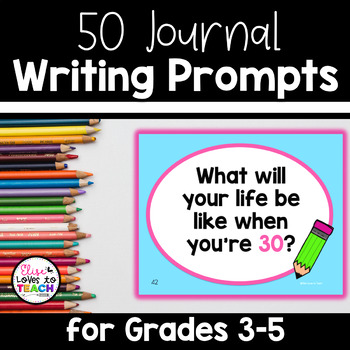 Preview of 50 Journal Writing Prompts for Grades 3-5