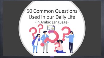 Preview of 50 common questions used in our daily life (in Arabic language)