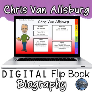 Preview of Chris Van Allsburg Digital Author Study Template