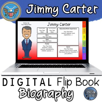 Preview of Jimmy Carter Digital Biography Template