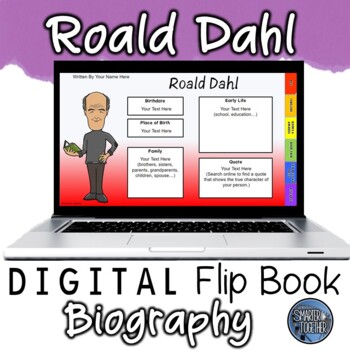 Preview of Roald Dahl Digital Author Study Template