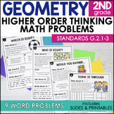 Higher Order Thinking Geometry 2nd Grade G2.1-2.3