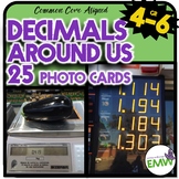 Decimals Around Us Picture Photo Cards Make Math Real!
