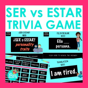 Preview of SER vs ESTAR Trivia Game | Spanish Jeopardy-style Review Game
