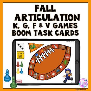 Preview of Articulation Boom Cards Board Games for K, G, F and V