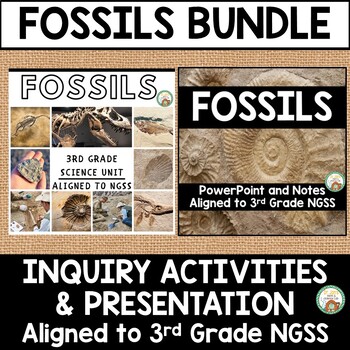 Fossils Unit and PowerPoint Bundle by Dr Jans Math and Science Lab