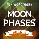 SOLAR SYSTEM MOON PHASES BOGGLE (WORD WORK ACTIVITY)