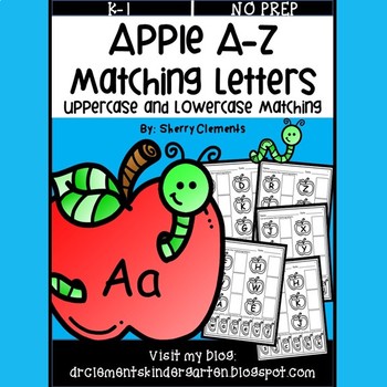 Preview of Apples Alphabet Match | Back to School | Fall | Cut and Paste