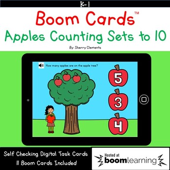 Preview of Fall Boom™ Cards | Apples Counting to 10 | Back to School | Math Center