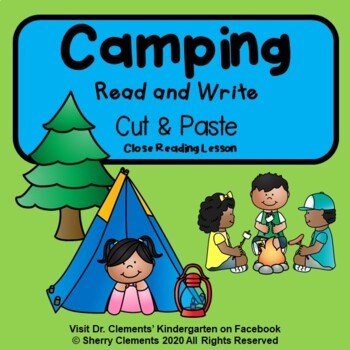 Preview of Camping Reading Comprehension Passage | Fill in the Blank | Writing Response