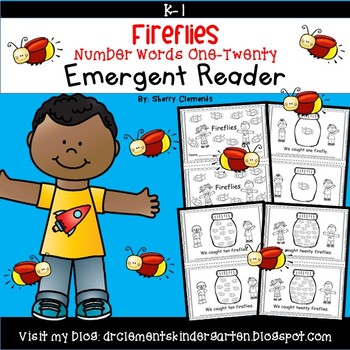 Preview of Fireflies Emergent Reader | Summer