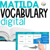 MATILDA Novel Study VOCABULARY Slides | NO PREP!
