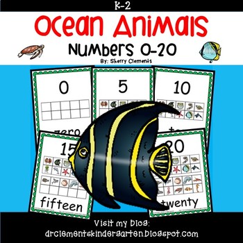 Preview of Ocean Animals Numbers 0-20 | Summer