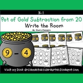 St Patricks Day Subtraction from 20