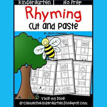 Preview of Rhyming Worksheets | Cut and Paste