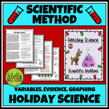 Preview of Scientific Method Worksheet -Variables & Graphing - Christmas, Hanukkah, Kwanzaa