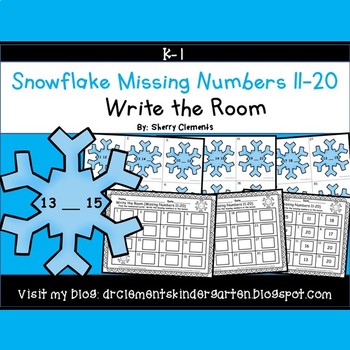 snowflake write the room missing numbers 11 20 by sherry