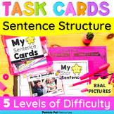 Sentence Writing Task Cards |  Building Sentences Practice