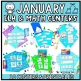 50% off 24hrs Winter Math and Literacy Centers Kindergarte