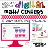 2nd Grade Valentine's Day Math Digital Centers