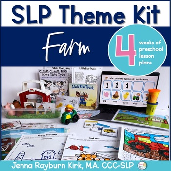 Preview of Preschool Speech & Language Therapy: Farm Theme Kit