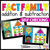 Fact Family: Addition & Subtraction Math Boom Cards