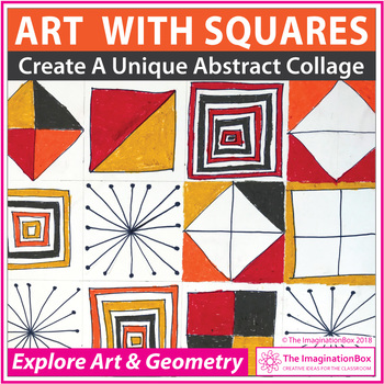 Math and Art Lesson - Squares & Geometry Collage Activity | TpT