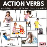 Action Verbs Flashcards for Speech Therapy and ESL